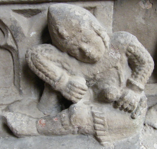 Erzbischof Gerlach von Nassau 1371 sleeping guard